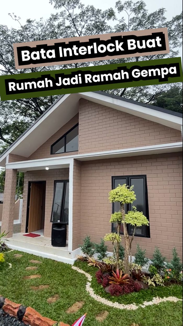 Video: Bangun Rumah Pakai Bata Interlock Bakal Jadi Tahan Gempa, Kok Bisa?