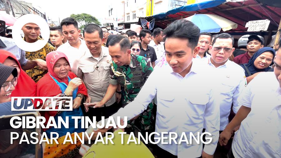 Video Gibran Tinjau Revitalisasi Pasar Anyar Tangerang: Tinggal Diresmikan