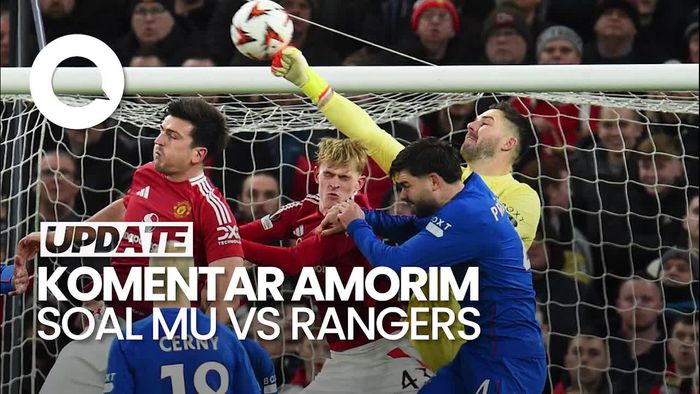 Video Amorim soal Match MU Vs Rangers: Kami Pantas Menang