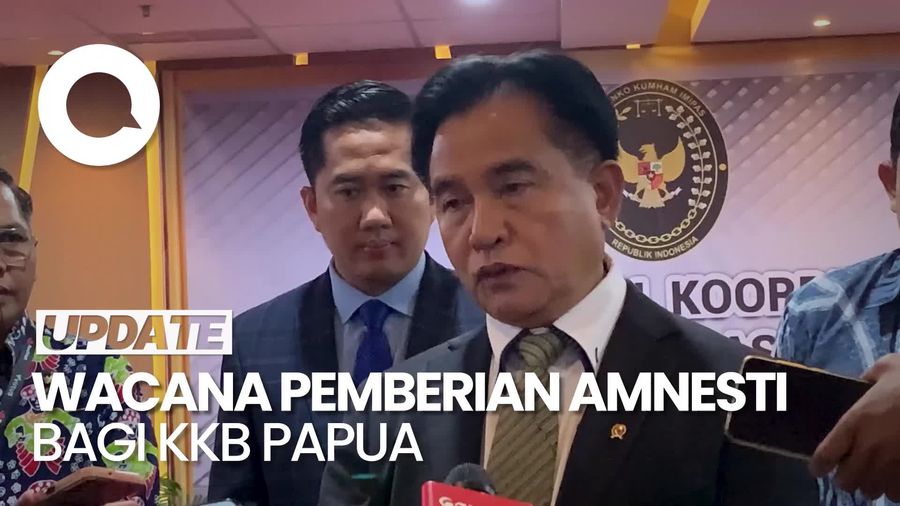Video soal Wacana Amnesti Bagi KKB Papua, Yusril: Kami Sangat Hati-Hati
