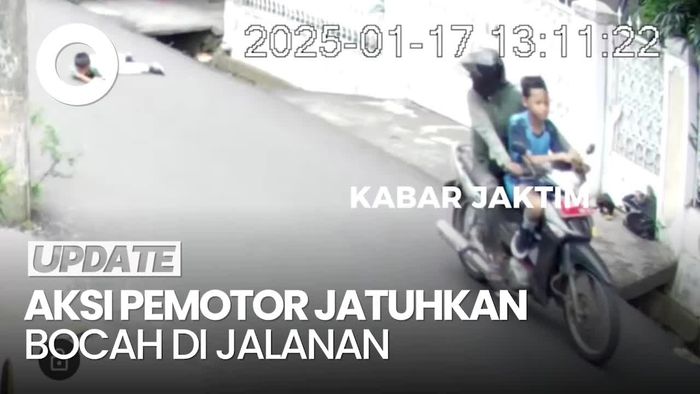 Video: Heboh Pemotor Berpelat Merah di Jaktim Tendang Bocah Sampai Jatuh dari Boncengan