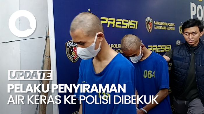 Video: Polres Tangsel Tangkap 4 Pelaku Penyiraman Air Keras ke Polisi
