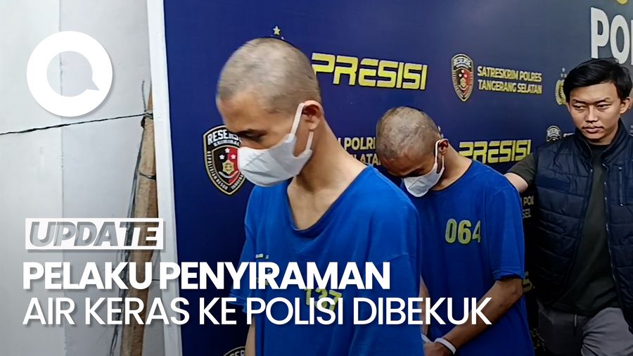 Video: Polres Tangsel Tangkap 4 Pelaku Penyiraman Air Keras ke Polisi