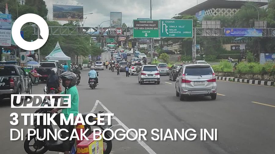 Video: Catat! Ada 3 Titik Macet di Puncak Bogor Hari Ini