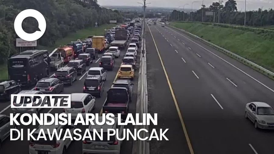 Video: Lalin Puncak Padat, One Way Arah Jakarta Diberlakukan