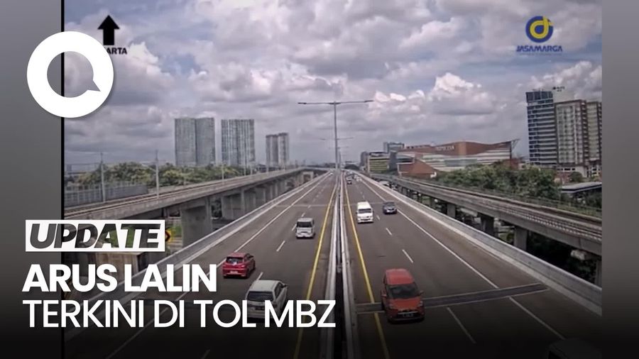Video: Kondisi Lalin Tol MBZ Usai Sempat Terjadi Kecelakaan Beruntun