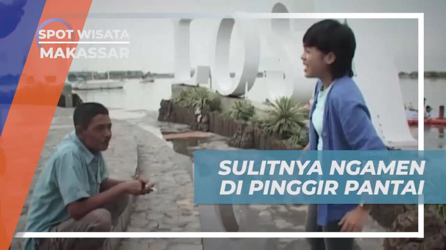 Berusaha Mengamen di Pinggir Pantai Losari, Makassar