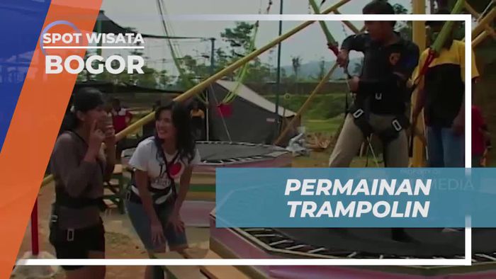 Bermain Seru di Wahana Trampolin di Taman Wisata Bogor