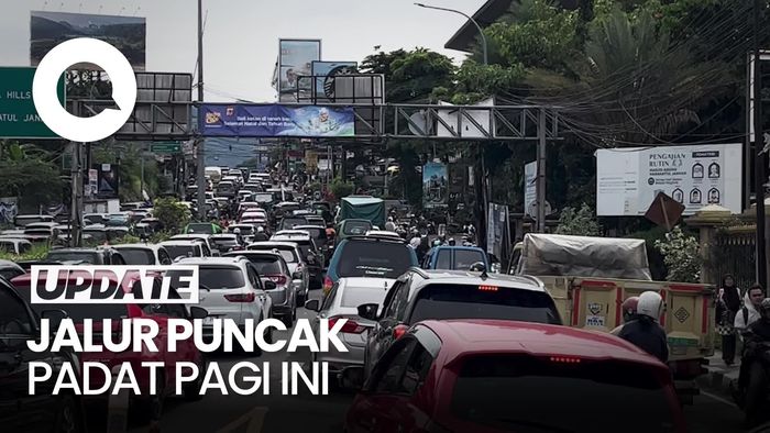 Video: Jalur Puncak Padat Pagi Ini, One Way Diterapkan