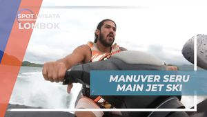 Bermain Jet Ski dengan Kecepatan Tinggi di Gili Kedis, Lombok