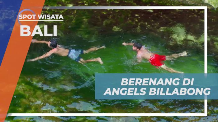 Berenang Menyegarkan Diri di Angels Billabong, Bali