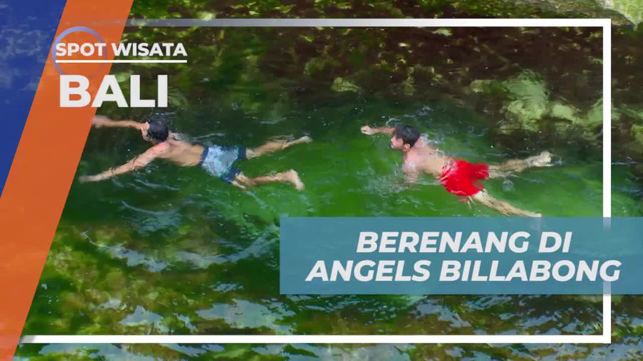 Berenang Menyegarkan Diri di Angels Billabong, Bali