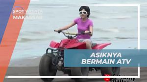 Balapan Seru Menggunakan ATV di Pantai Akkarena, Makassar