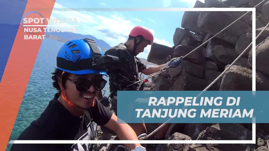 Menuruni Tanjung Meriam dengan Rappeling di Bima, Nusa Tenggara Barat