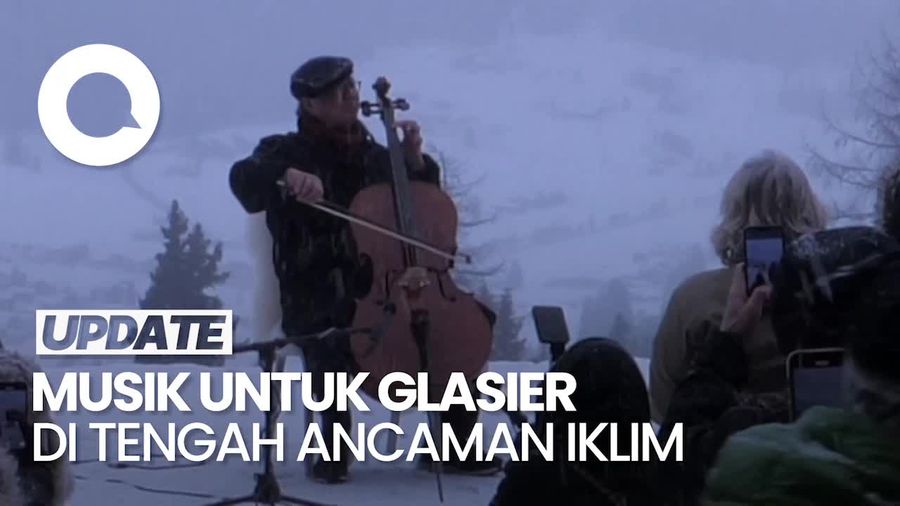 Video Sentilan Bagi Pemimpin Dunia di WEF Lewat Musik untuk Gletser