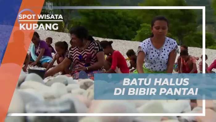 Menemukan Batu Halus di Pesisir Pantai Kolbano, Kupang