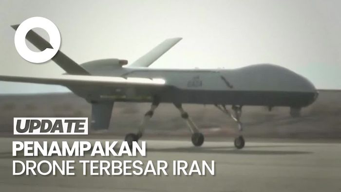 Video: Iran Pamer Drone Terbesar Mereka Gaza, Bisa Bawa Muatan 500 Kg