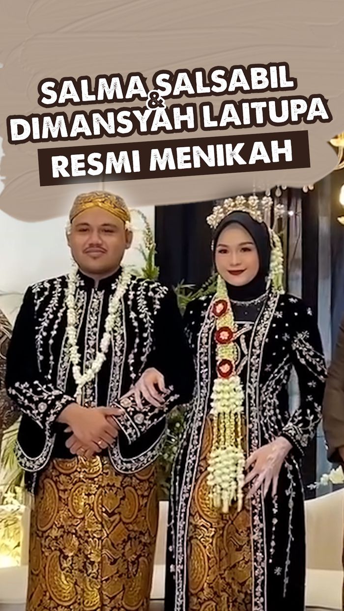 Video: Nuansa Pernikahan Salma Salsabil dan Dimansyah yang Kental Adat Jawa