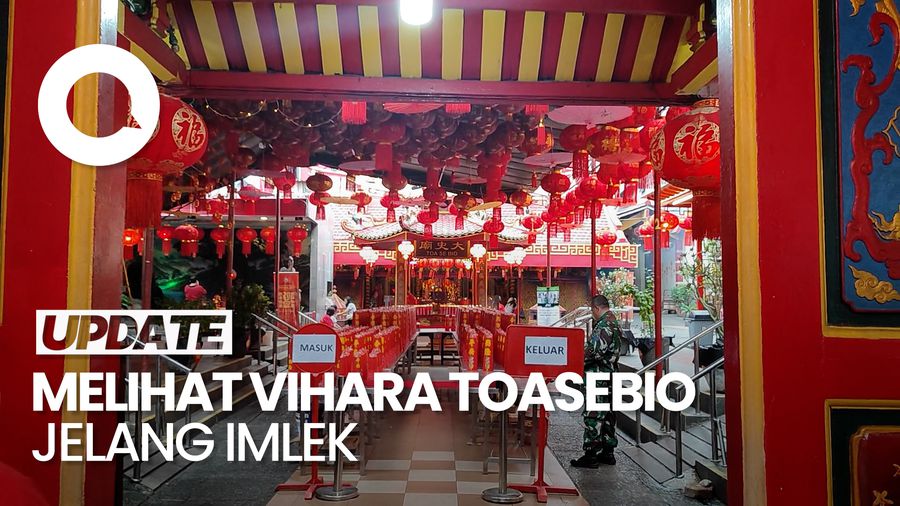 Video: Vihara Dharma Jaya Toasebio Bersolek Menyambut Imlek 2025