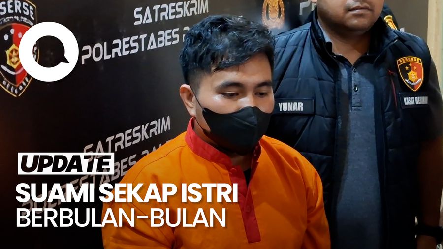 Video: Tampang Suami yang Sekap Istri hingga Tewas di Palembang