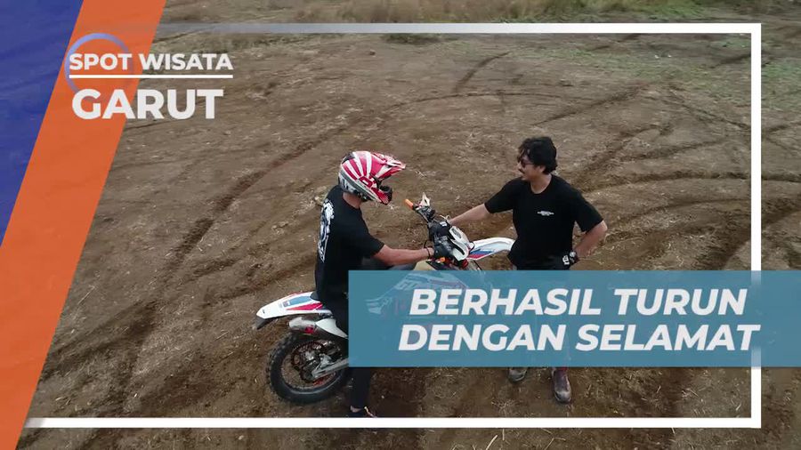 Berhasil Taklukkan Turunan Ekstrem di Gunung Kasuma, Garut