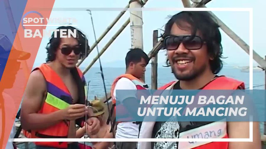 Mencoba Peruntungan Mancing di Bagan Laut Banten