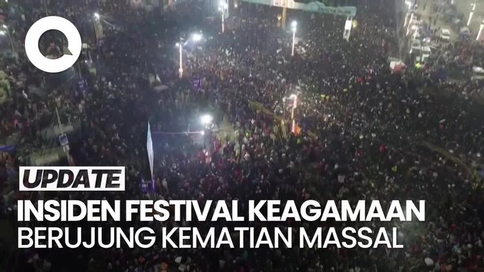 Video dari Udara: Kerumunan Festival Keagamaan di India hingga Tewaskan 15 Orang