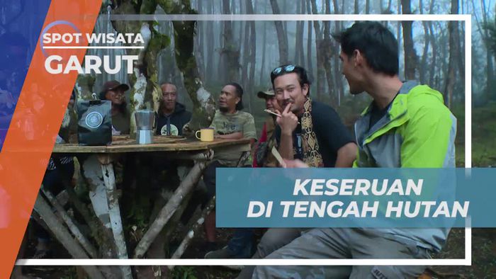 Bersantai dan Menikmati Pemandangan Hutan Pinus di Garut