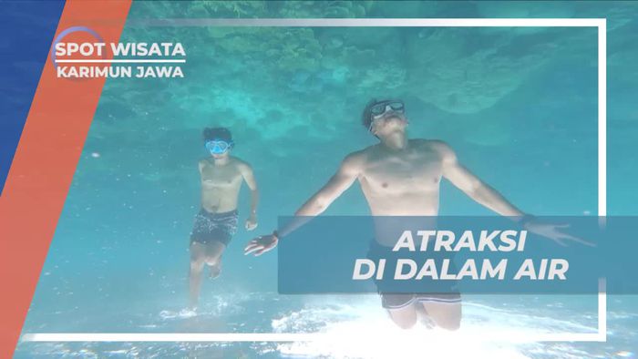 Beraksi Menarik di Atraksi Air Pulau Cemara Kecil, Karimun Jawa
