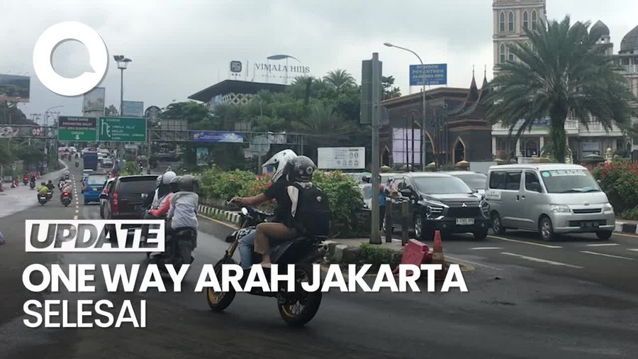 Video: One Way dari Puncak Menuju Jakarta Selesai, Lalin Kembali Dua Arah