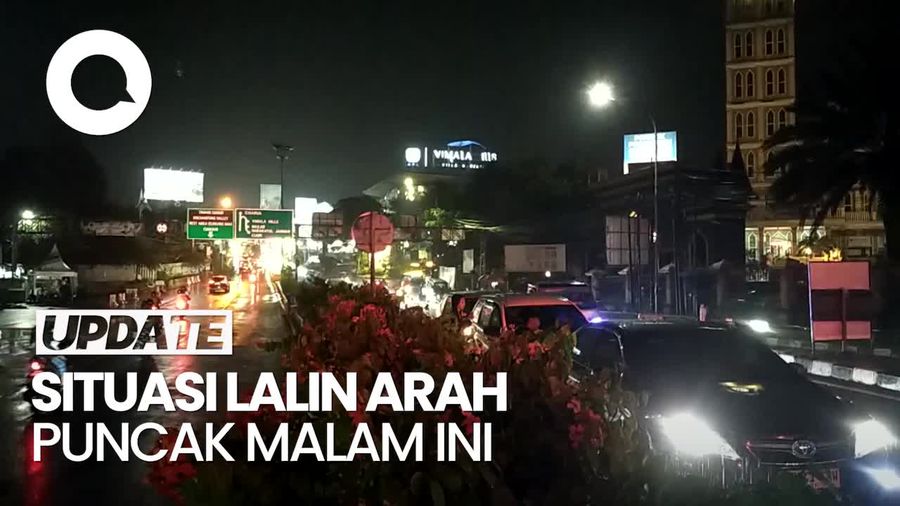 Video: Situasi Terkini Lalin di Jalur Puncak Malam Ini: Kendaraan Ramai Lancar