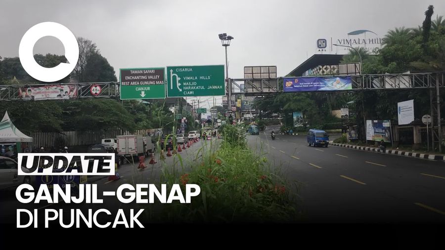 Video: Ada Ganjil-genap, 10 Ribu Kendaraan Lintasi Jalur Puncak Pagi Ini