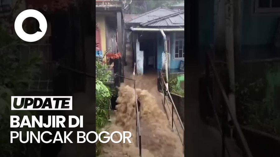 Video: Banjir Terjang Permukiman di Puncak, Ini Kata BPBD