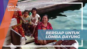 Bergabung dalam Lomba Dayung Ibu-Ibu di Gorontalo