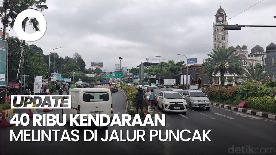Video: 40 Ribu Kendaraan Lintasi Jalur Puncak Saat Libur Imlek