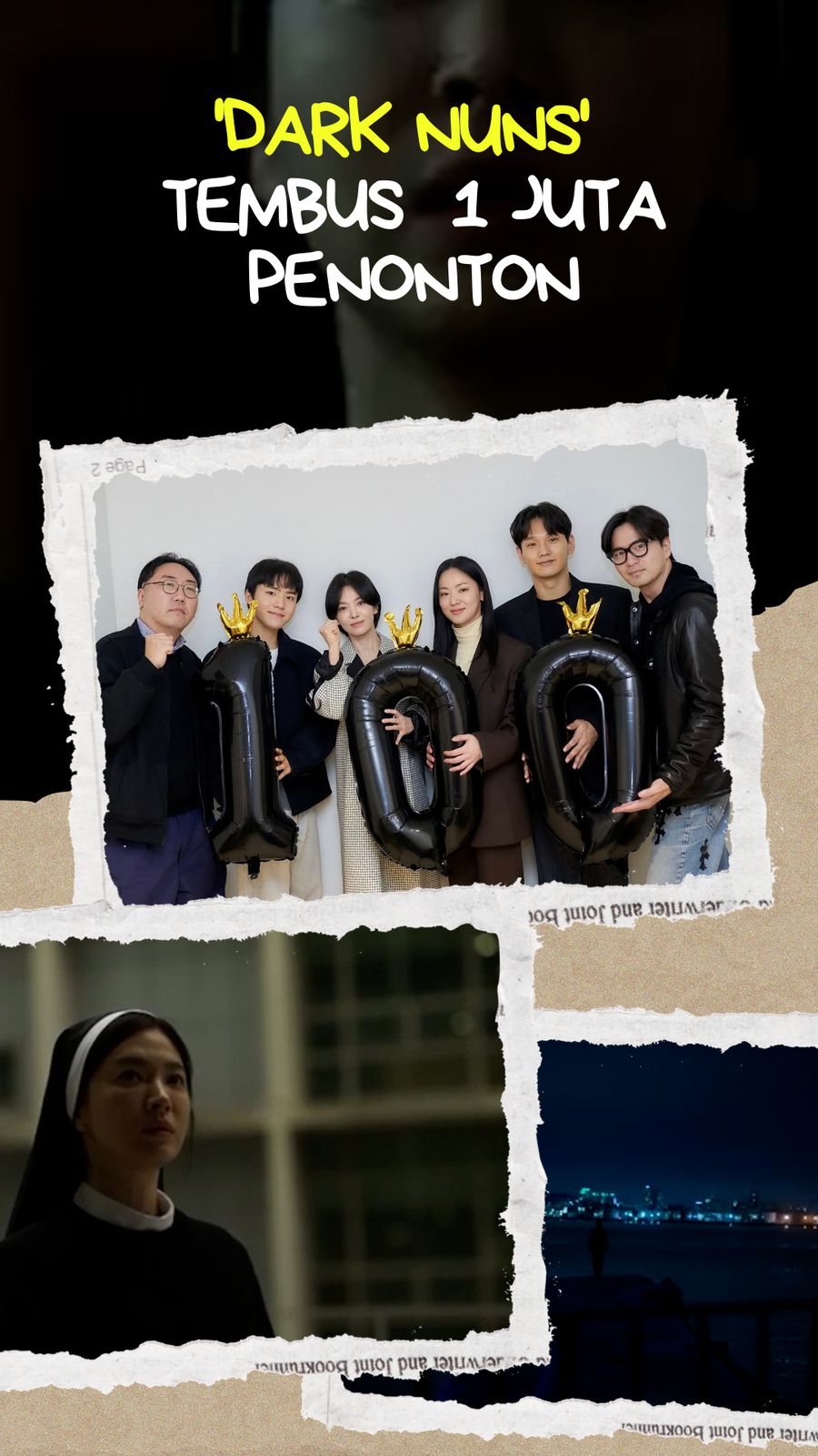 Video: 6 Hari Dirilis, Film Song Hye Kyo Dark Nuns Tembus 1 Juta Penonton!