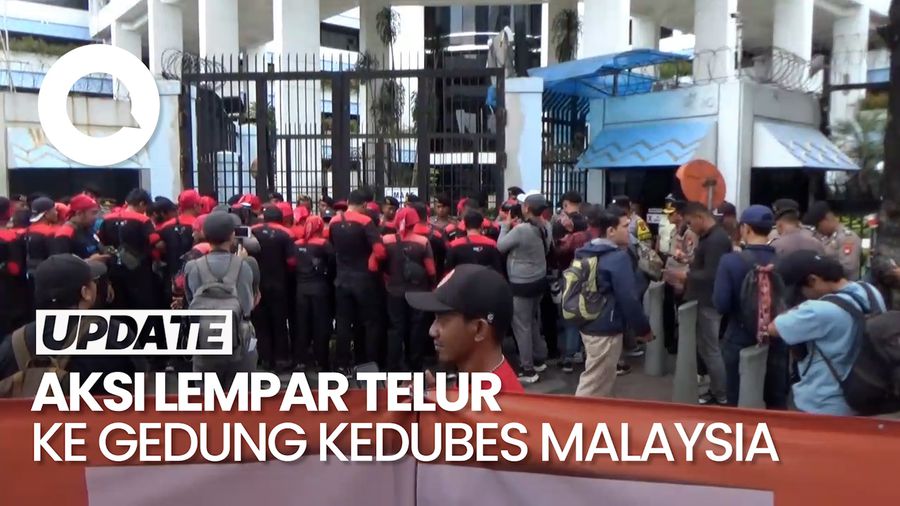 Video: Demo Buruh di Kedubes Malaysia Buntut Penembakan 5 PMI