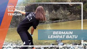 Bermain Lempar Batu Seru di Sungai Bongka, Sulawesi Tengah