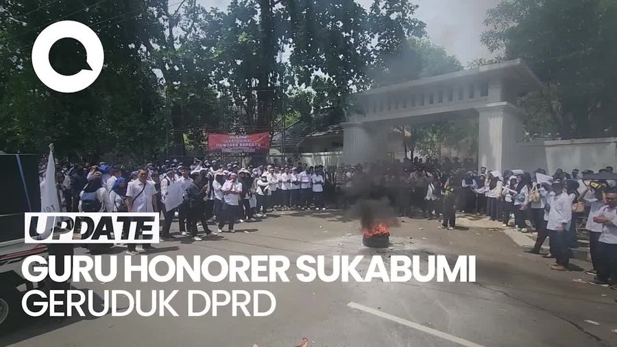 Video Guru Honorer Sukabumi Geruduk DPRD, Tolak Skema PPPK Paruh Waktu