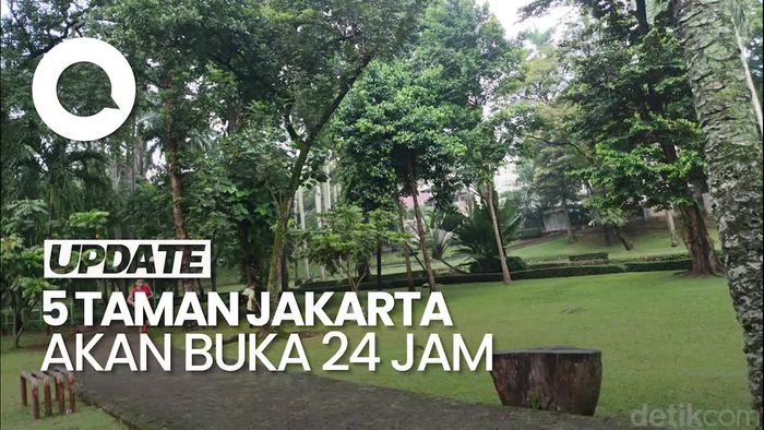Video: Pramono Sebut 5 Taman di Jakarta Bakal Buka 24 Jam, Ada Taman Literasi-Banteng