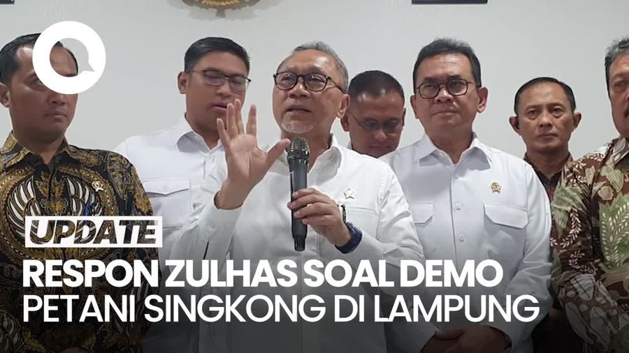 Video: Respons Zulhas soal Demo Petani Singkong di Lampung Buntut Harga Anjlok