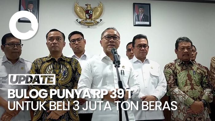 Video Bulog Punya Anggaran Rp 39 T, Zulhas: Bisa Beli 3 Juta Ton Beras