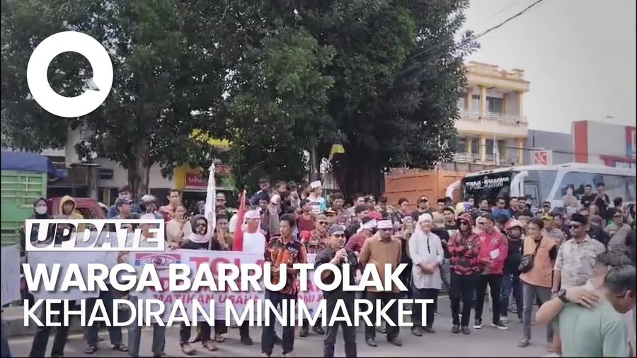Video: Aksi Demo Warga di Barru Menolak Kehadiran Minimarket