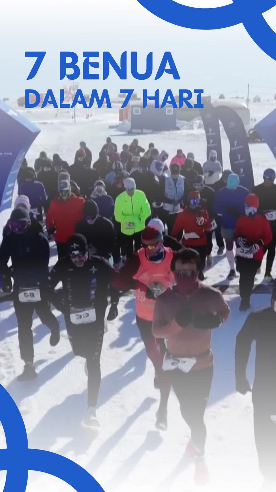 Video Maraton di Antartika Jadi Ajang Perdana World Marathon Challenge 2025