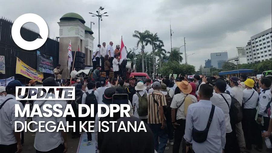 Video: Dicegah Bergerak ke Istana, Massa Aliansi Honorer Kembali ke DPR