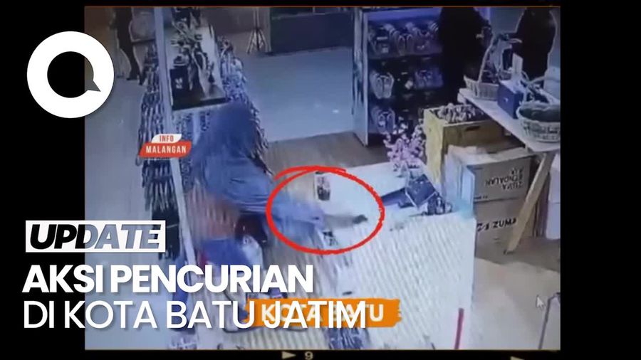 Video Rekaman CCTV Komplotan Emak-emak Curi HP di Mal Kota Batu