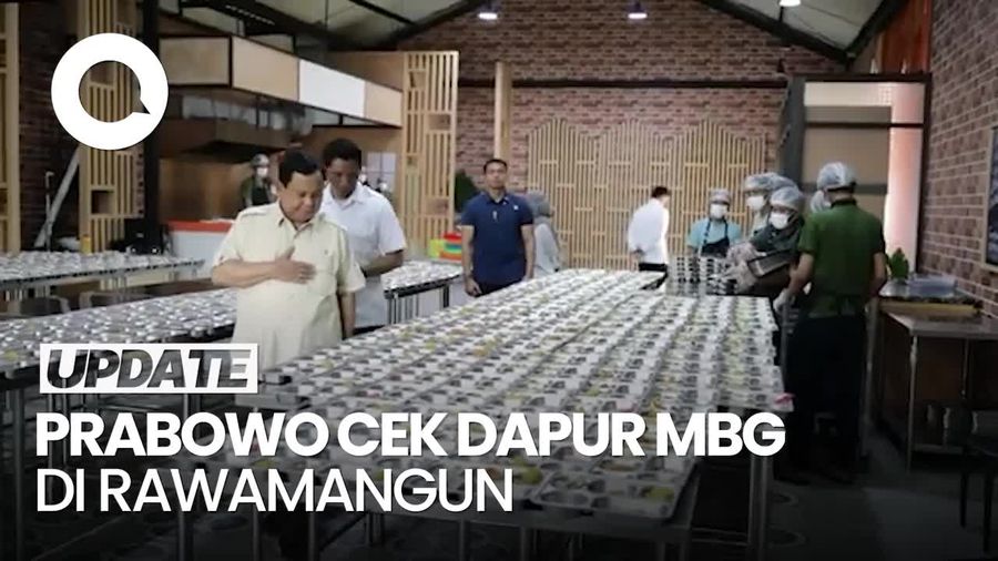 Video Prabowo Cek Dapur Makan Bergizi Gratis di Rawamangun