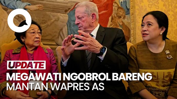 Video Megawati Ngobrol Bareng Eks Wapres AS soal Kebakaran Los Angeles
