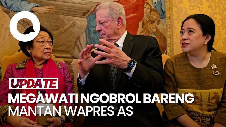 Video Megawati Ngobrol Bareng Eks Wapres AS soal Kebakaran Los Angeles