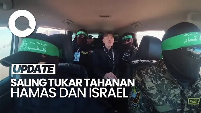 Video: Hamas Lepas 3 Sandera, Israel Bebaskan 183 Tahanan Asal Palestina